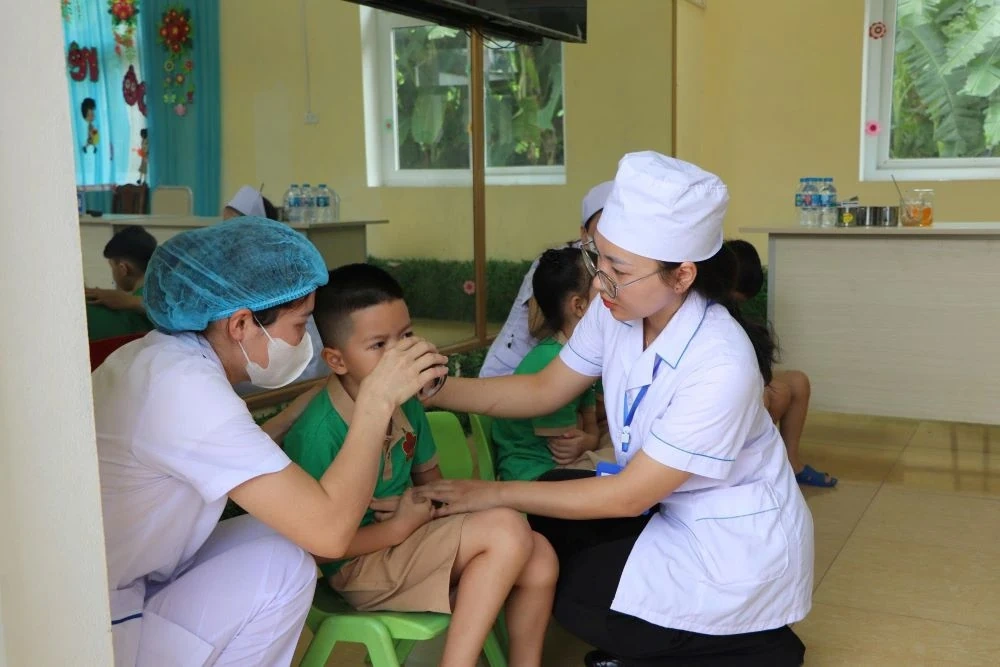 Diễn tập “Điều tra, xử lý vụ ngộ độc thực phẩm tại bếp ăn tập thể trong trường học”