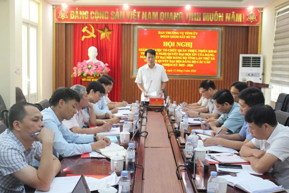 Giám sát việc triển khai nghị quyết đại hội Đảng các cấp tại xã Tân Ninh
