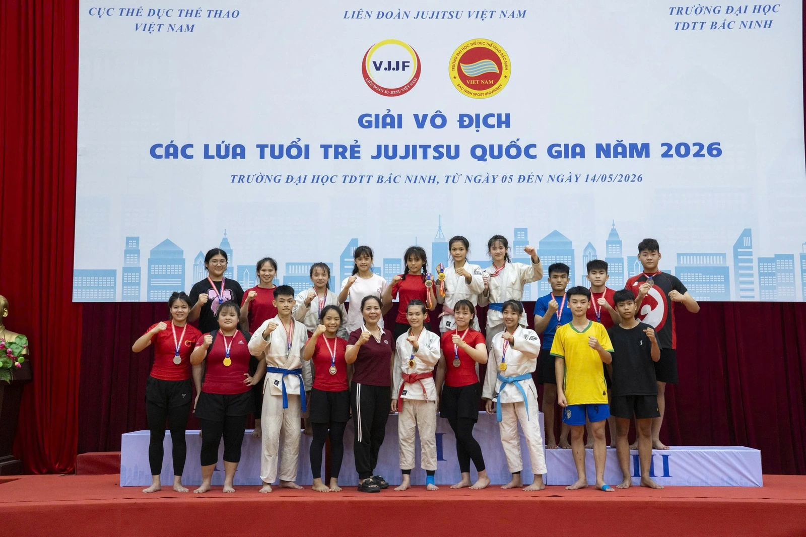 Jujitsu Thanh Hóa thi đấu ấn tượng tại giải vô địch các lứa tuổi trẻ quốc gia 2026