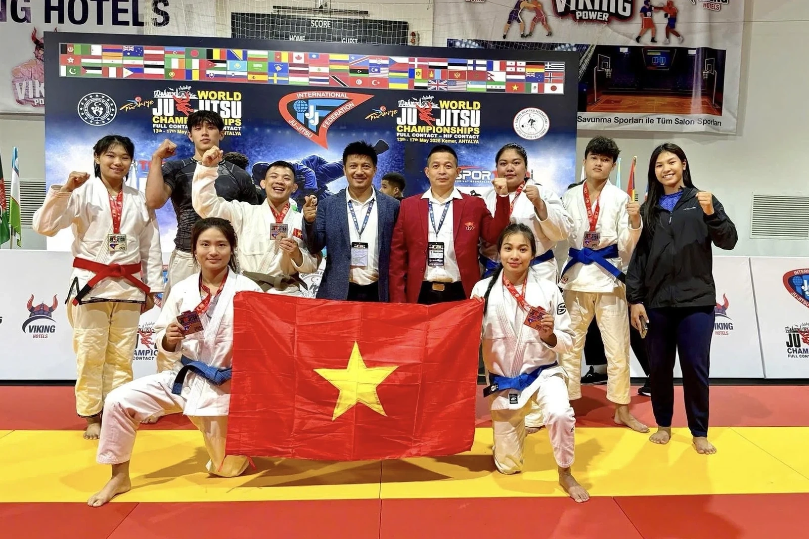 Võ sĩ Thanh Hóa giành 4 HCV tại Giải vô địch thế giới Jujitsu Full Contact 2026