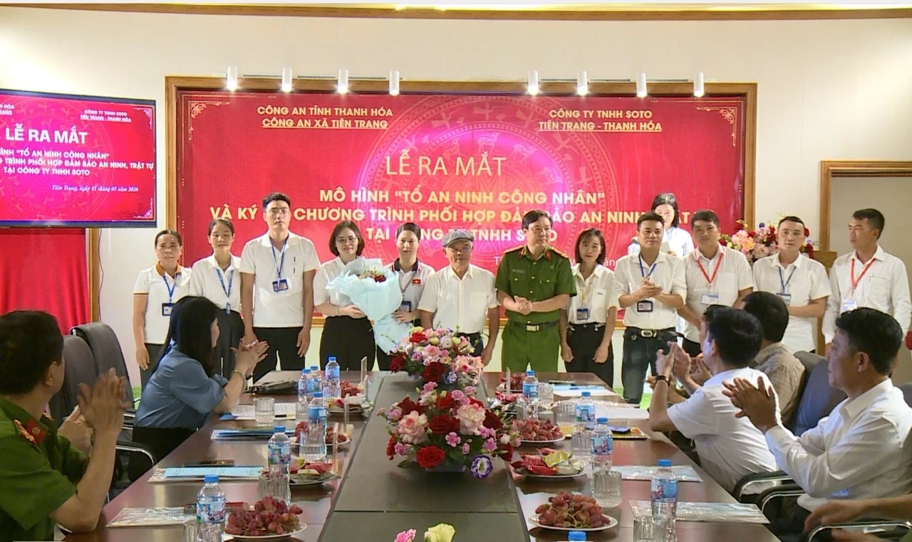 Ký kết chương trình phối hợp đảm bảo an ninh trật tự tại Công ty TNHH Soto