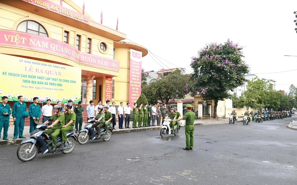 Thiệu Hóa ra quân cao điểm thiết lập trật tự công cộng, hành lang an toàn giao thông