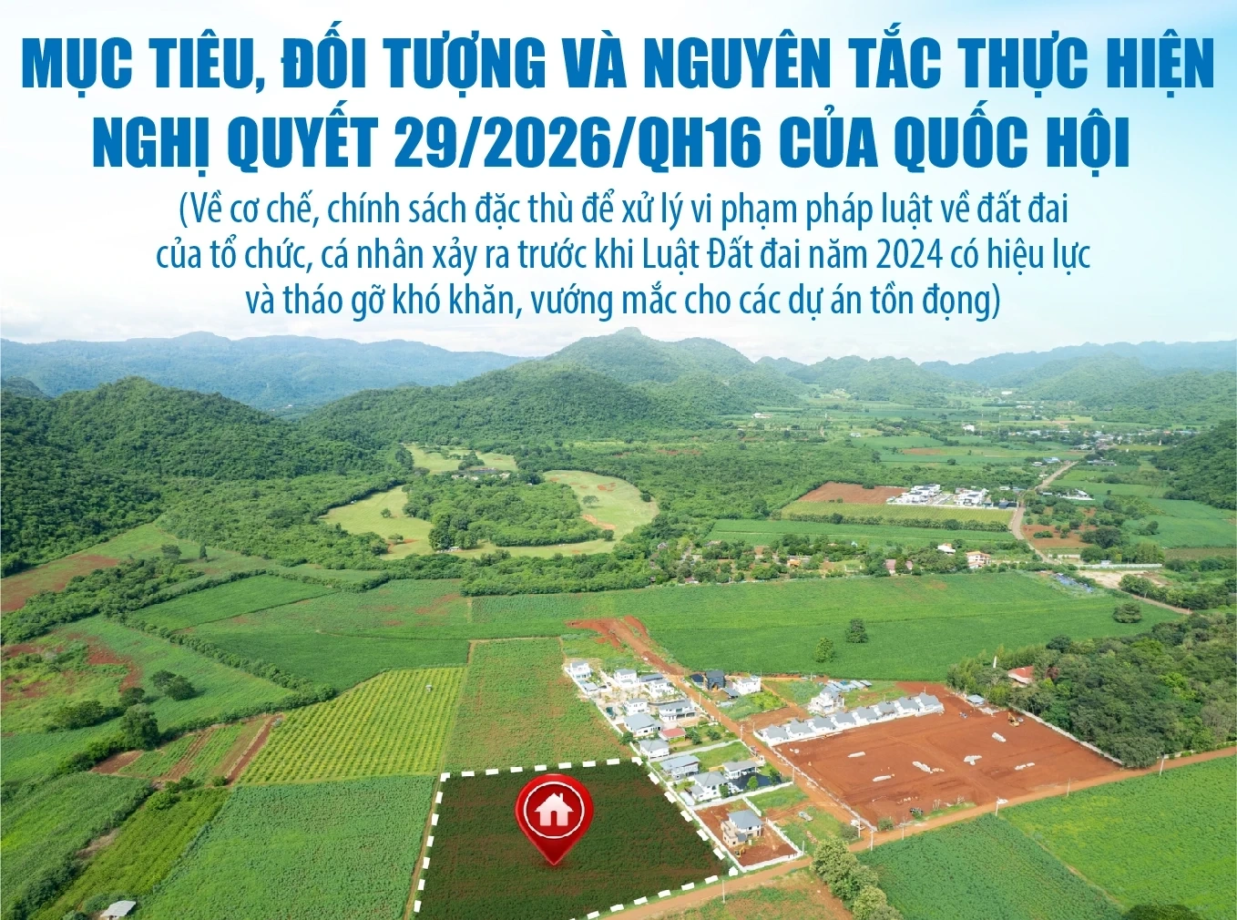 [Infographics] Mục tiêu, đối tượng và nguyên tắc thực hiện Nghị quyết 29/2026/QH16 của Quốc hội