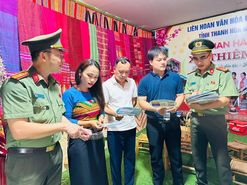 Ban Thanh niên Công an tỉnh tham gia các hoạt động tại Liên hoan văn hóa truyền thống các dân tộc thiểu số tỉnh Thanh Hóa năm 2026