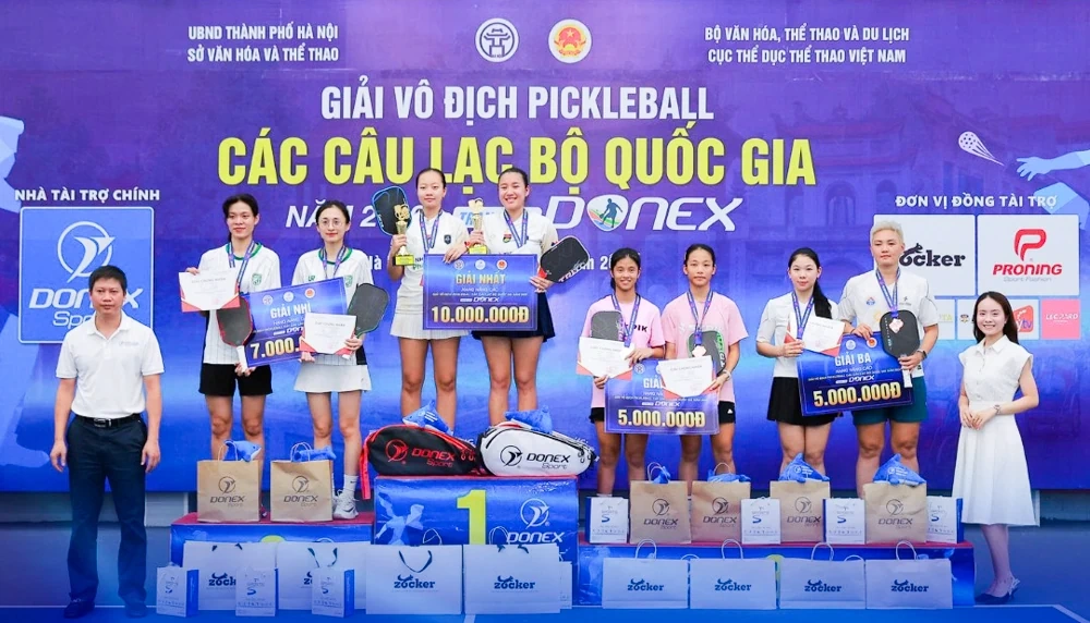 Pickleball Thanh Hóa giành vàng ở Giải vô địch các CLB quốc gia