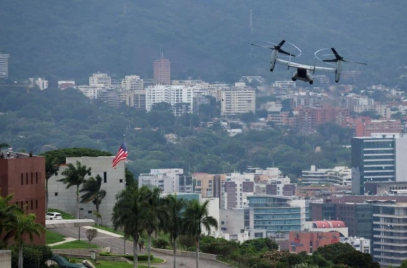 Mỹ tiến hành diễn tập phản ứng nhanh tại thủ đô Caracas của Venezuela