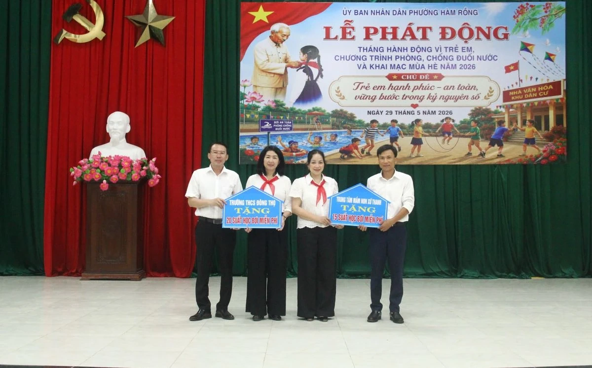 Phường Hàm Rồng phát động Tháng hành động vì trẻ em và khai mạc hè năm 2026
