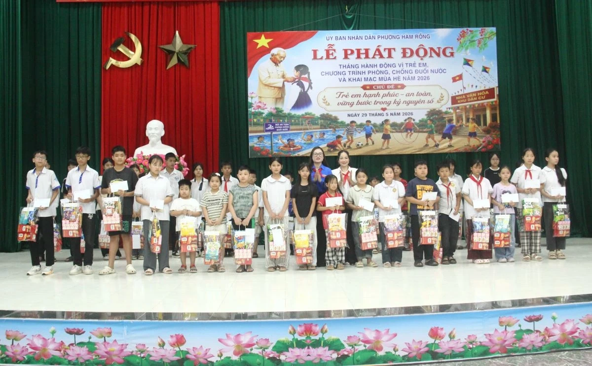 Phường Hàm Rồng phát động Tháng hành động vì trẻ em và khai mạc hè năm 2026