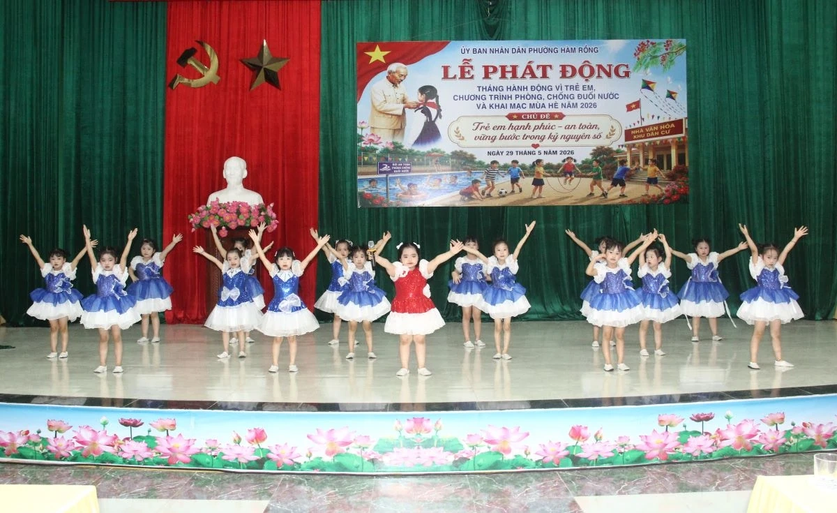 Phường Hàm Rồng phát động Tháng hành động vì trẻ em và khai mạc hè năm 2026