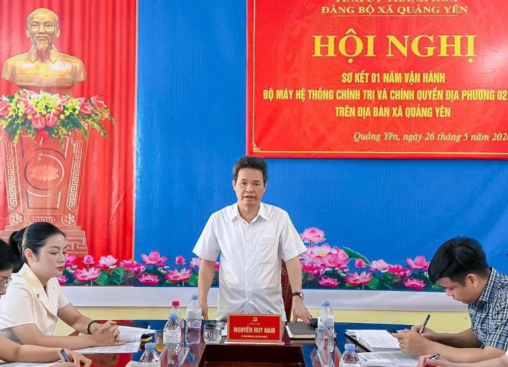 Xã Quảng Yên sơ kết 1 năm thực hiện chính quyền địa phương 2 cấp