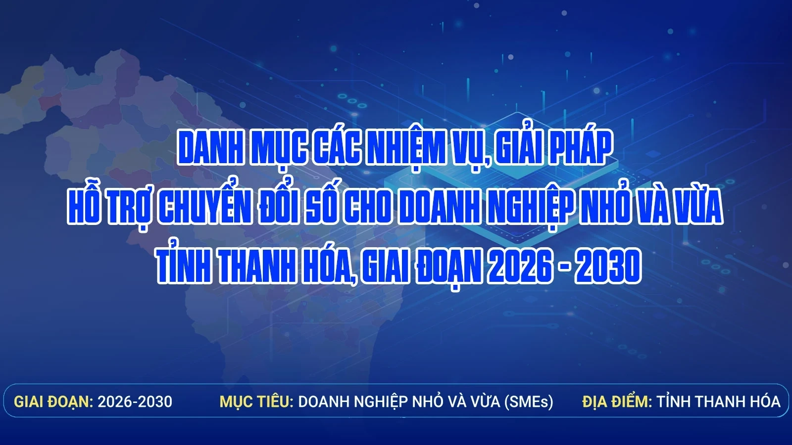 [Infographics] Danh mục các nhiệm vụ, giải pháp hỗ trợ chuyển đổi số cho doanh nghiệp nhỏ và vừa tỉnh Thanh Hóa