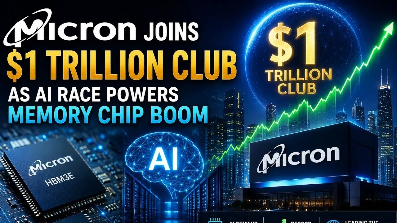 Micron lần đầu gia nhập “câu lạc bộ 1.000 tỷ USD” nhờ làn sóng AI bùng nổ