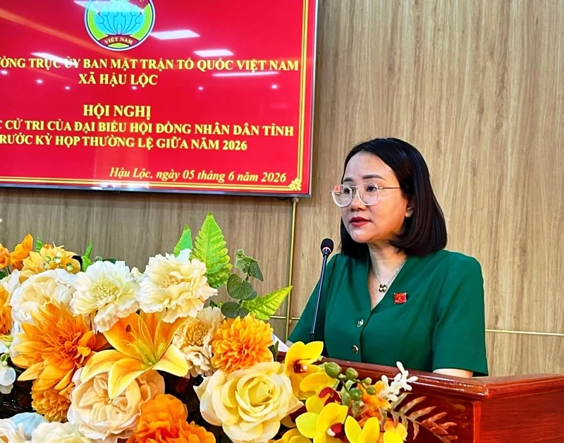 Đại biểu HĐND tỉnh tiếp xúc cử tri tại đơn vị bầu cử số 20