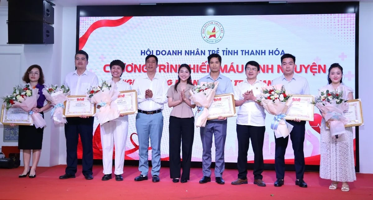 “Giọt hồng Doanh nhân trẻ Thanh Hóa” năm 2026 tiếp nhận 150 đơn vị máu