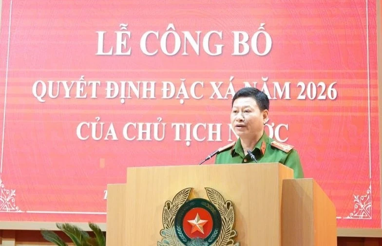 Trại giam Thanh Phong công bố Quyết định đặc xá năm 2026 của Chủ tịch nước