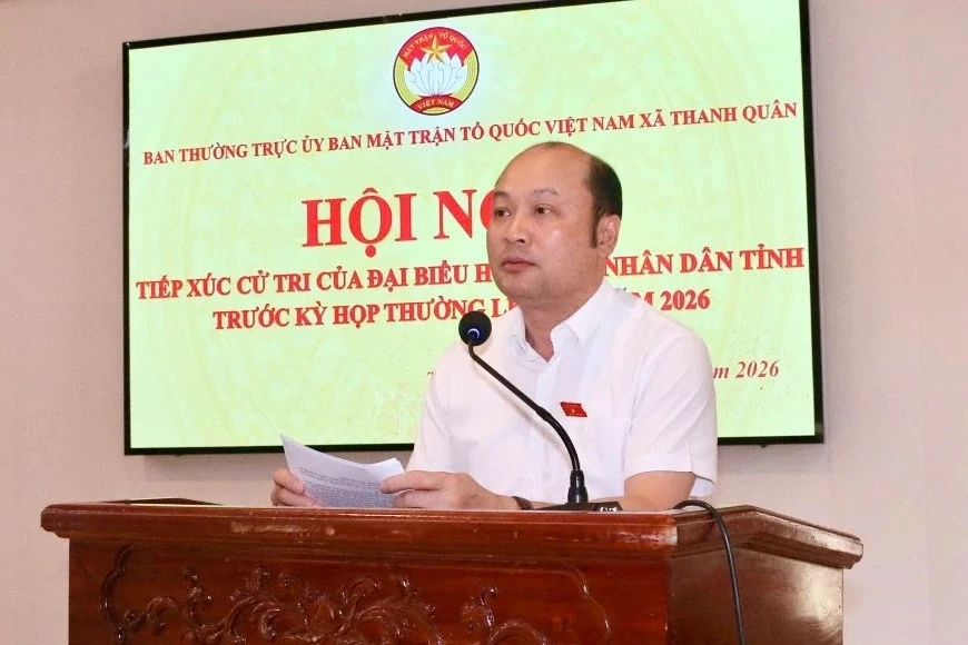 Đại biểu HĐND tỉnh tiếp xúc cử tri tại xã Thanh Quân