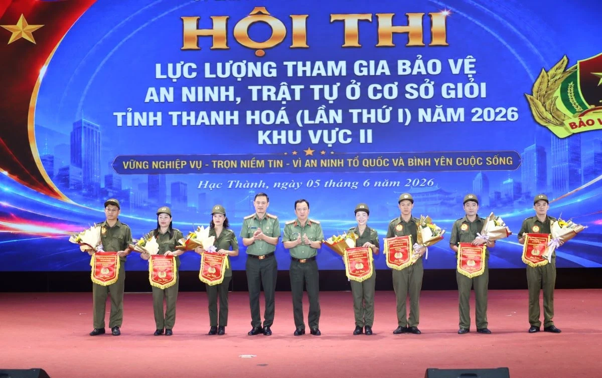 7 đội so tài tại Hội thi Lực lượng tham gia bảo vệ an ninh, trật tự ở cơ sở giỏi