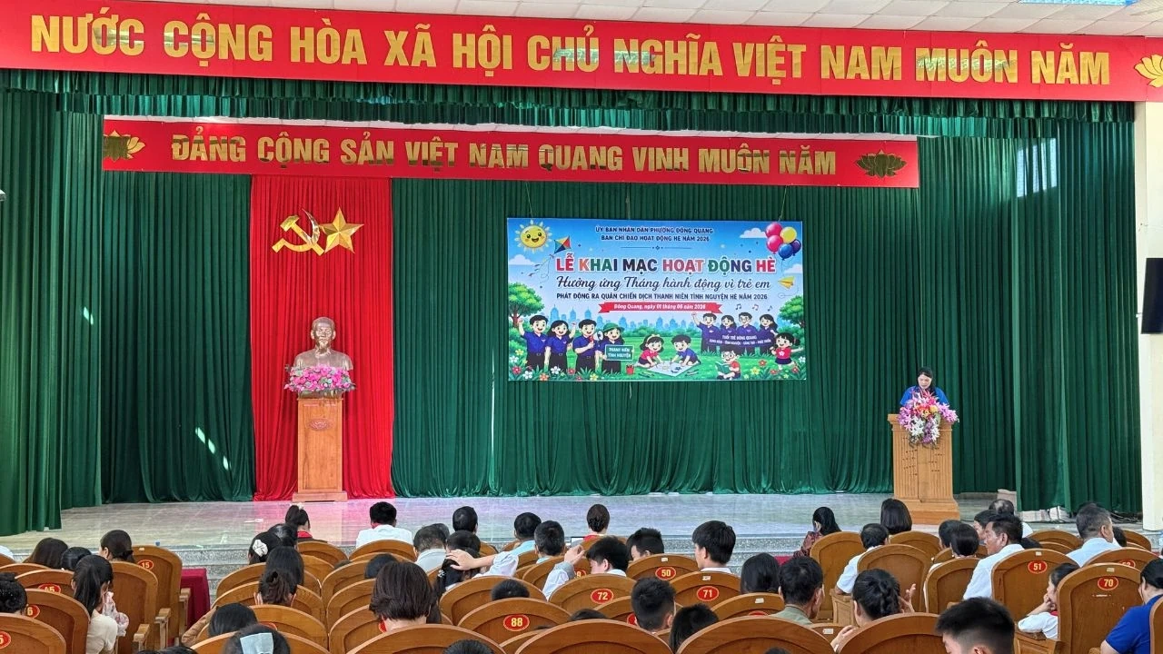 Phường Đông Quang khai mạc hoạt động hè năm 2026