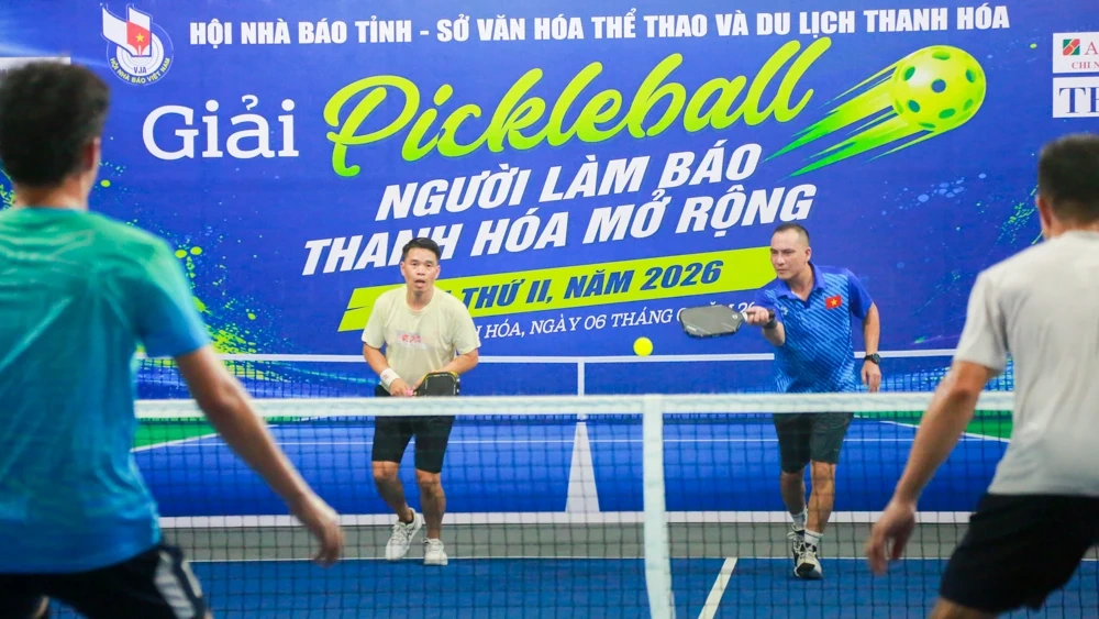 Hơn 100 VĐV tranh tài tại Giải Pickleball chào mừng kỷ niệm 101 năm Ngày Báo chí Cách mạng Việt Nam