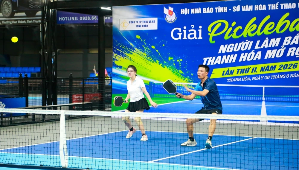 Hơn 100 VĐV tranh tài tại Giải Pickleball chào mừng kỷ niệm 101 năm Ngày Báo chí Cách mạng Việt Nam
