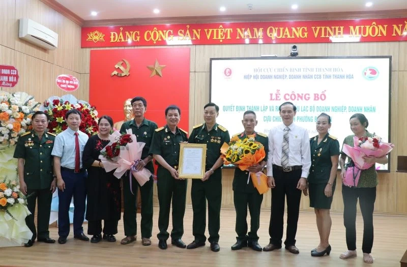 Ra mắt Câu lạc bộ Doanh nghiệp, doanh nhân cựu chiến binh phường Bỉm Sơn