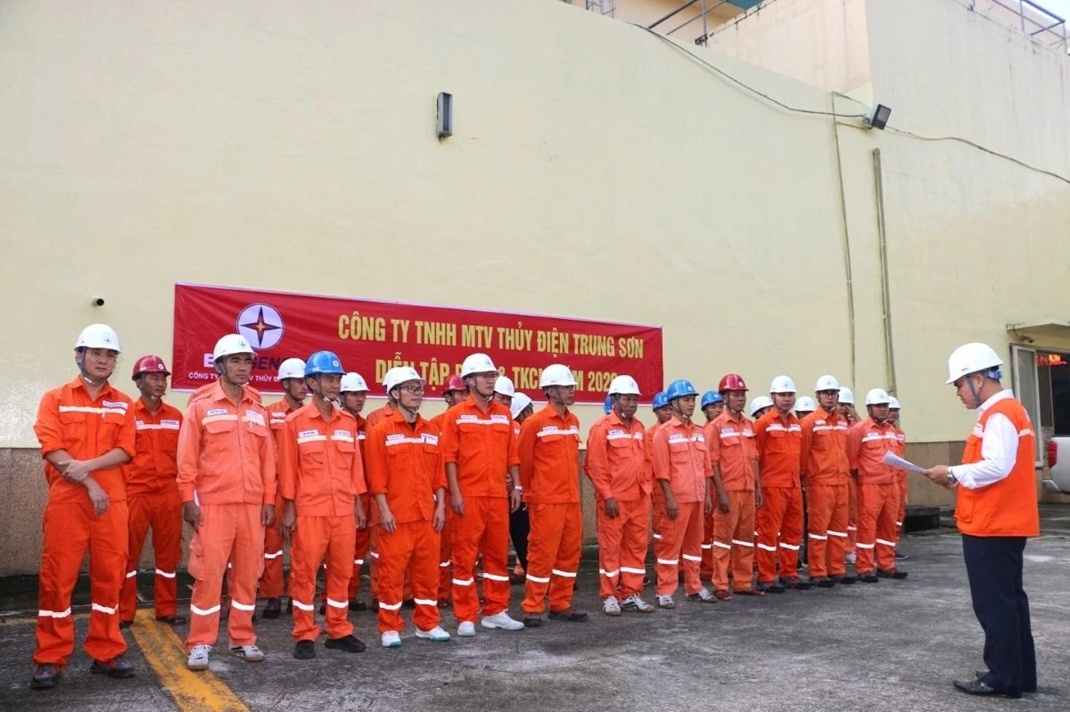 TSHPCo chủ động diễn tập ứng phó thiên tai trước mùa mưa bão 2026