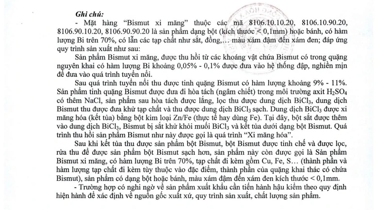 Điều chỉnh thuế suất thuế xuất khẩu của một số mặt hàng
