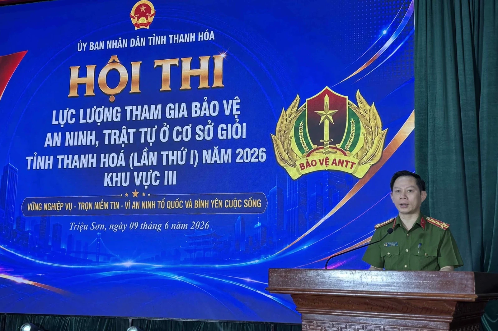 Hội thi Lực lượng tham gia bảo vệ ANTT ở cơ sở giỏi khu vực III