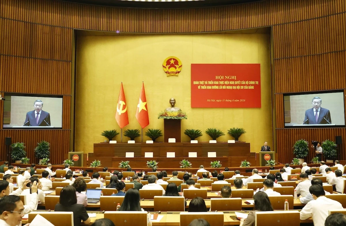 Hội nghị toàn quốc quán triệt, triển khai thực hiện Nghị quyết số 06-NQ/TW về triển khai đường lối đối ngoại Đại hội XIV của Đảng