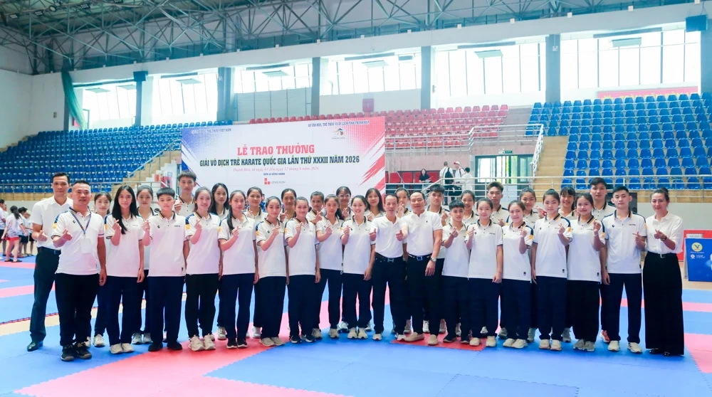 Thanh Hóa xếp thứ 4 toàn đoàn tại Giải vô địch trẻ Karate quốc gia