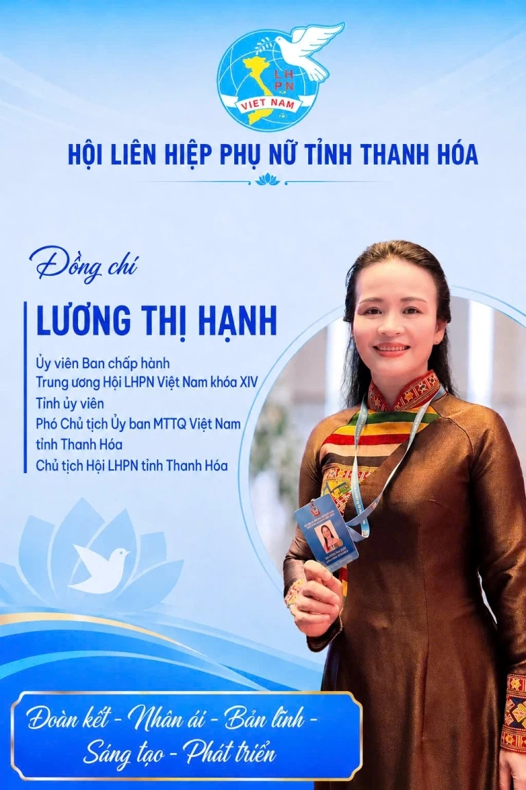 Chủ tịch Hội LHPN tỉnh Thanh Hóa tái cử Ban Chấp hành Trung ương Hội LHPN Việt Nam