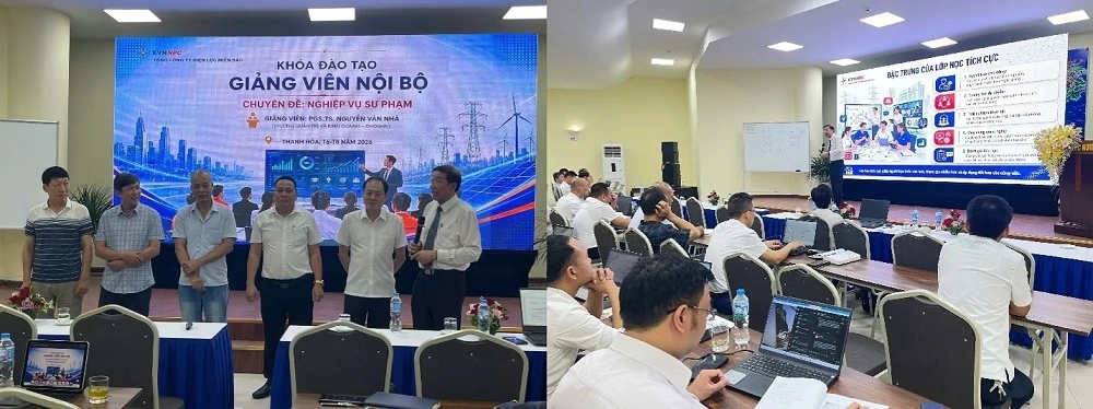 Khai giảng Khóa đào tạo Giảng viên nội bộ EVNNPC năm 2026 tại Thanh Hóa