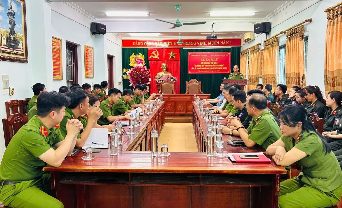 Ra mắt mô hình “Ngân hàng máu sống Phòng Cảnh sát cơ động”