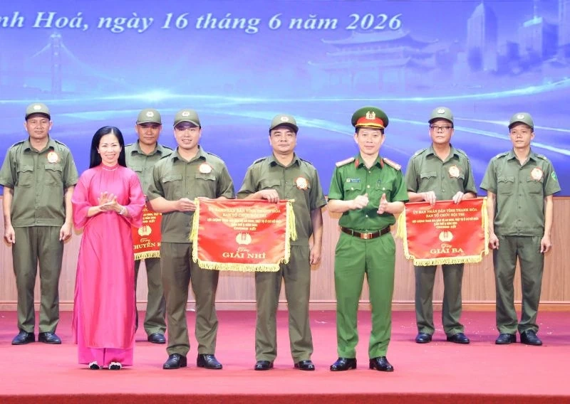 Đội thi số 6 giành giải nhất Hội thi lực lượng tham gia bảo vệ ANTT ở cơ sở