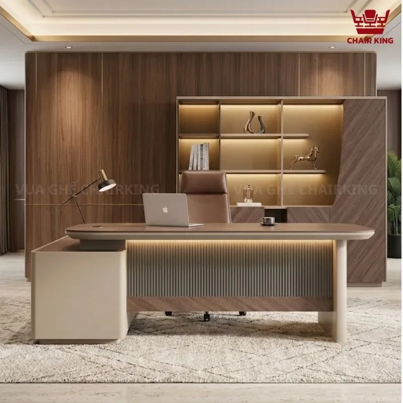 Chairking chia sẻ cách bố trí bàn làm việc của giám đốc đẹp, sang trọng