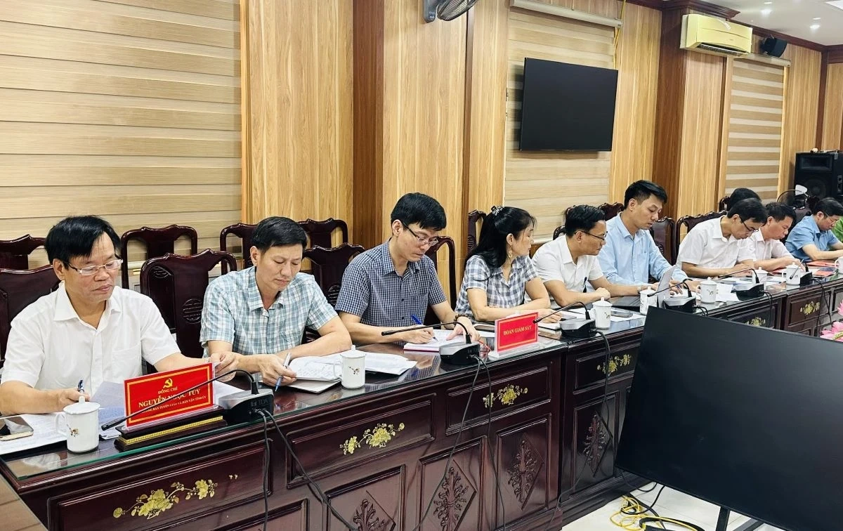 Thông qua dự thảo báo cáo kết quả giám sát đối với ban thường vụ đảng ủy 9 xã, phường
