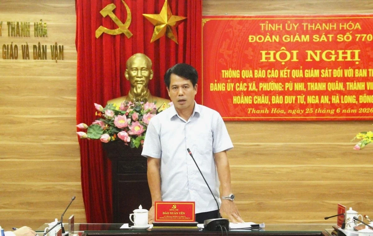 Thông qua dự thảo báo cáo kết quả giám sát đối với ban thường vụ đảng ủy 9 xã, phường