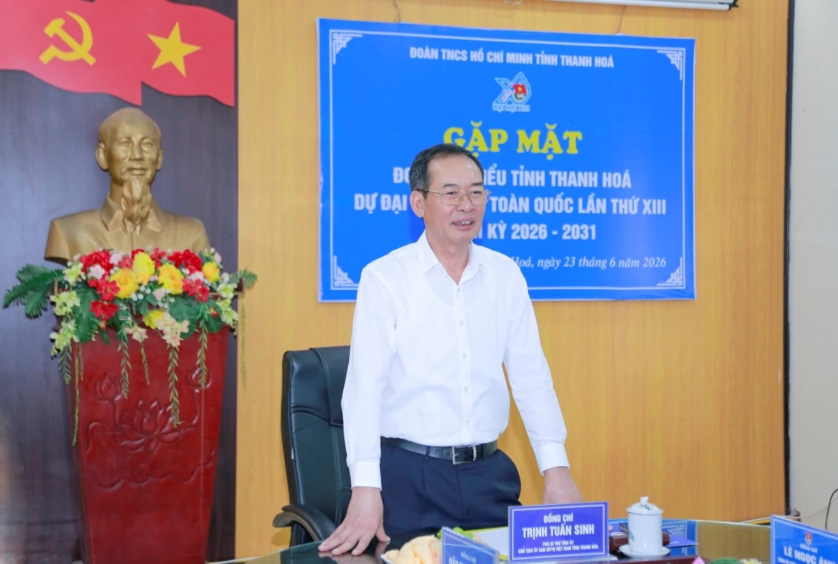 Gặp mặt đoàn đại biểu dự Đại hội Đoàn toàn quốc lần thứ XIII