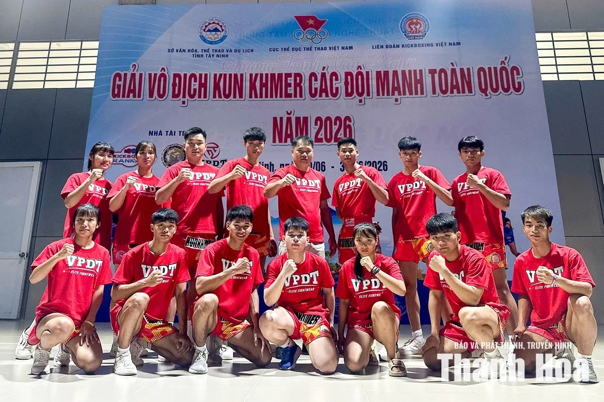 Kun Khmer Thanh Hóa vượt chỉ tiêu tại Giải vô địch Kun Khmer các đội mạnh toàn quốc năm 2026