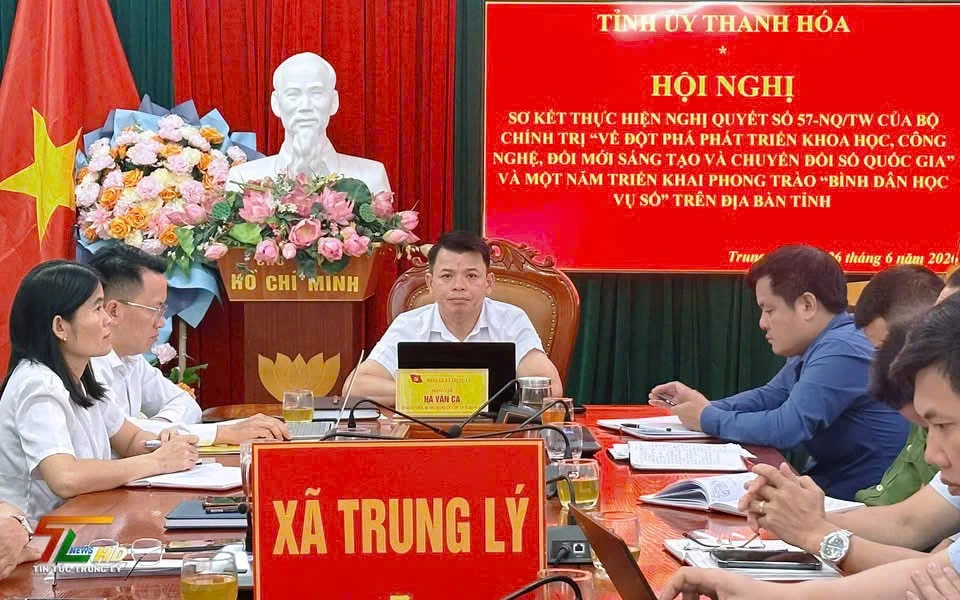 Thanh Hóa sơ kết thực hiện Nghị quyết số 57-NQ/TW và phong trào “Bình dân học vụ số”