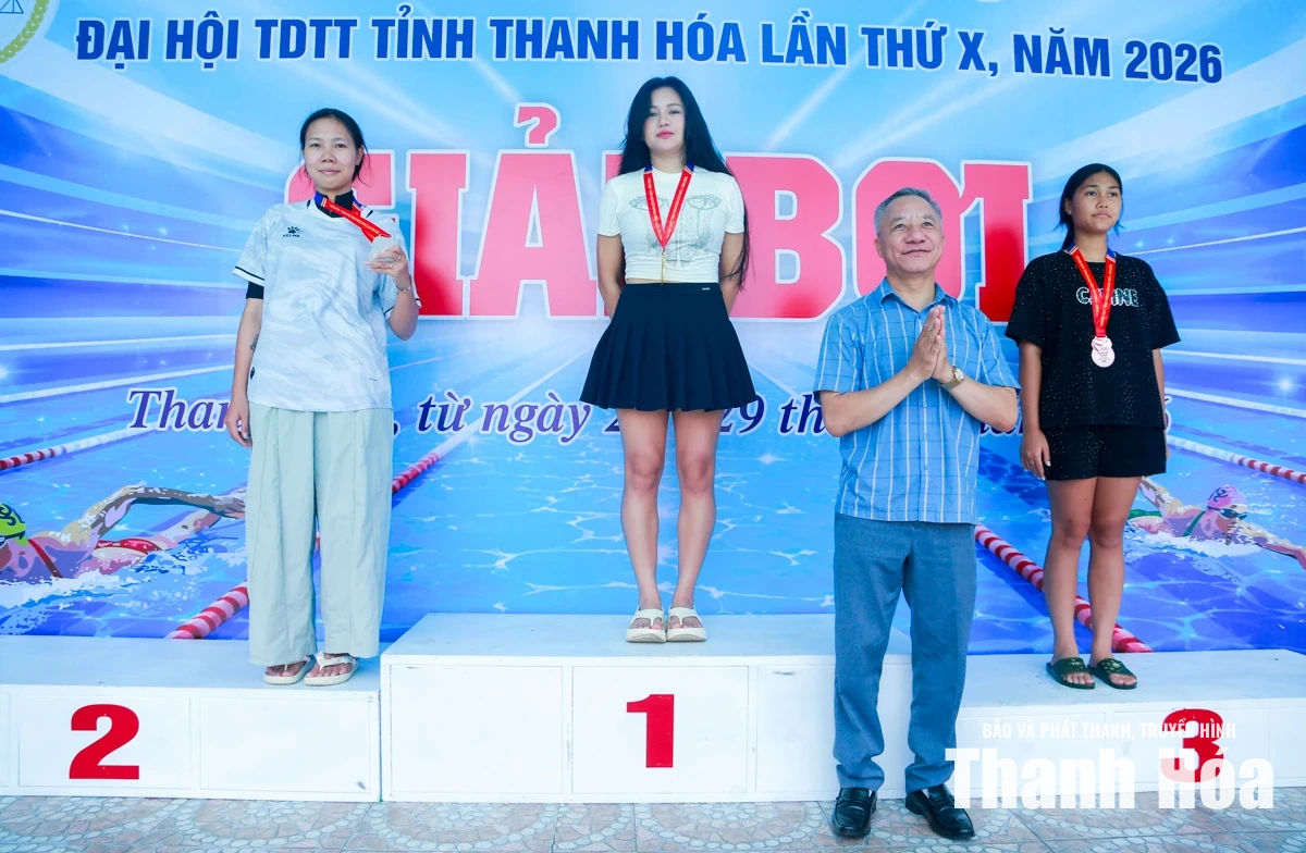 Sôi nổi giải bơi Đại hội Thể dục thể thao tỉnh Thanh Hoá lần thứ X