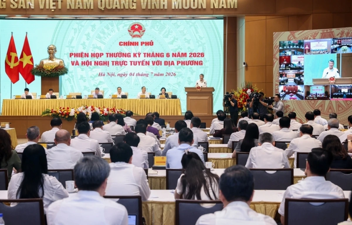 Chính phủ họp phiên thường kỳ tháng 6/2026 và hội nghị trực tuyến với các địa phương