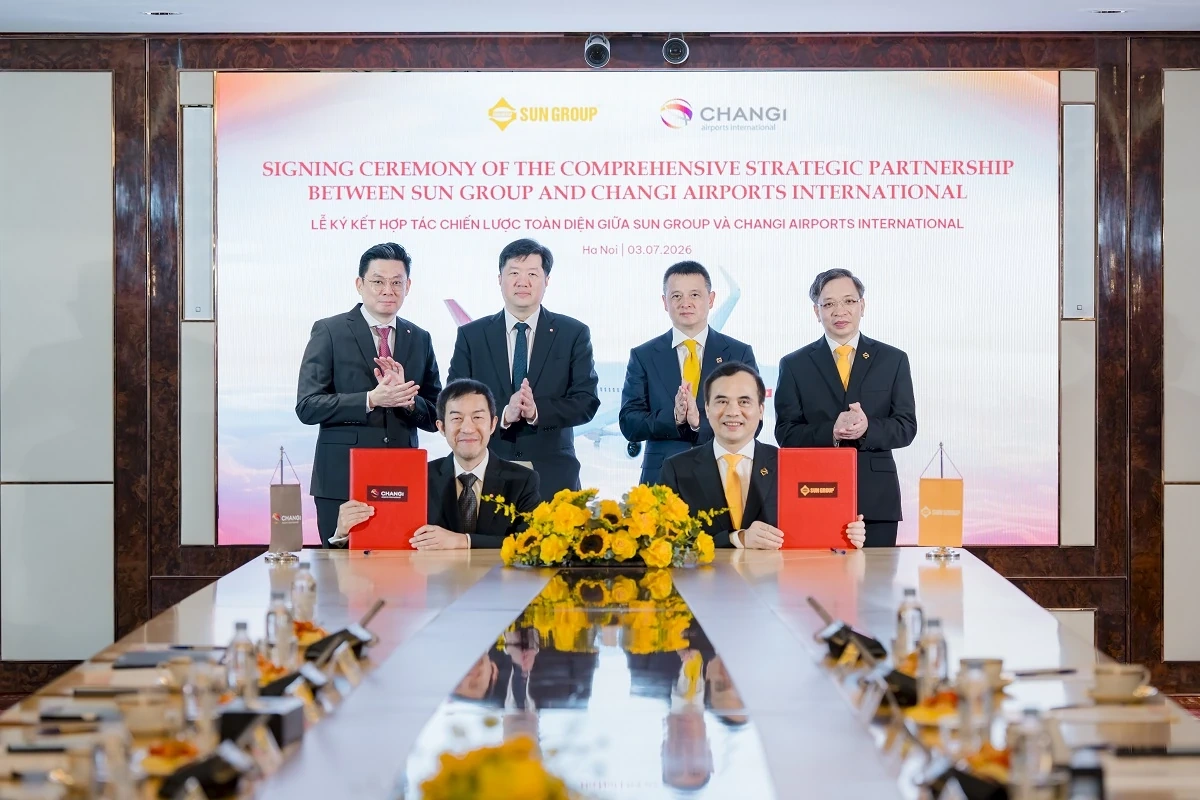 Sun Group và Changi Airports International mở rộng hợp tác chiến lược phát triển hệ thống sân bay tại Việt Nam