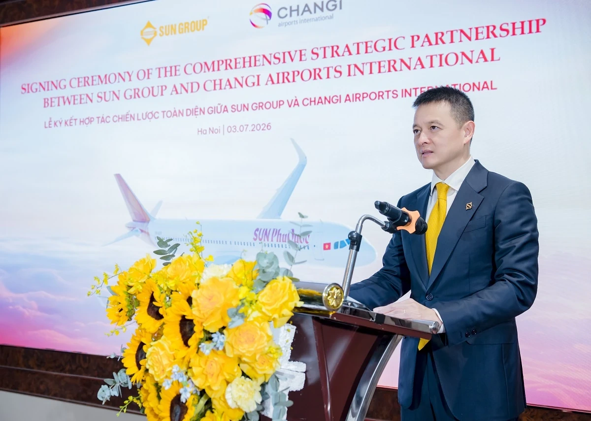 Sun Group và Changi Airports International mở rộng hợp tác chiến lược phát triển hệ thống sân bay tại Việt Nam