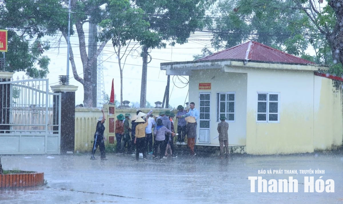 Diễn tập tác chiến trong khu vực phòng thủ xã Nông Cống