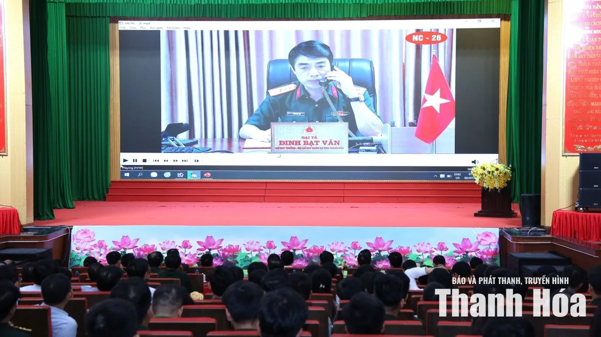 Diễn tập tác chiến trong khu vực phòng thủ xã Nông Cống