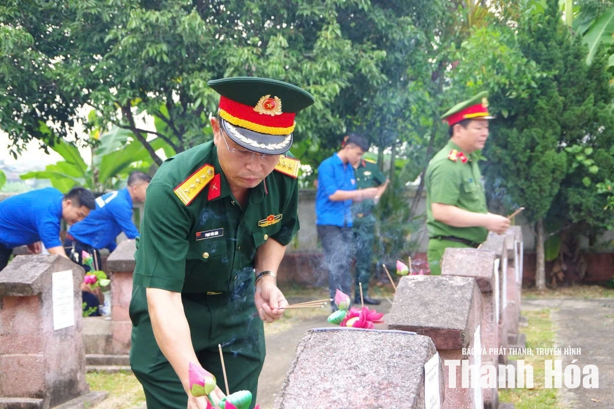 Lấy 92 mẫu ADN tại Nghĩa trang liệt sĩ Triệu Sơn để xác định danh tính liệt sĩ