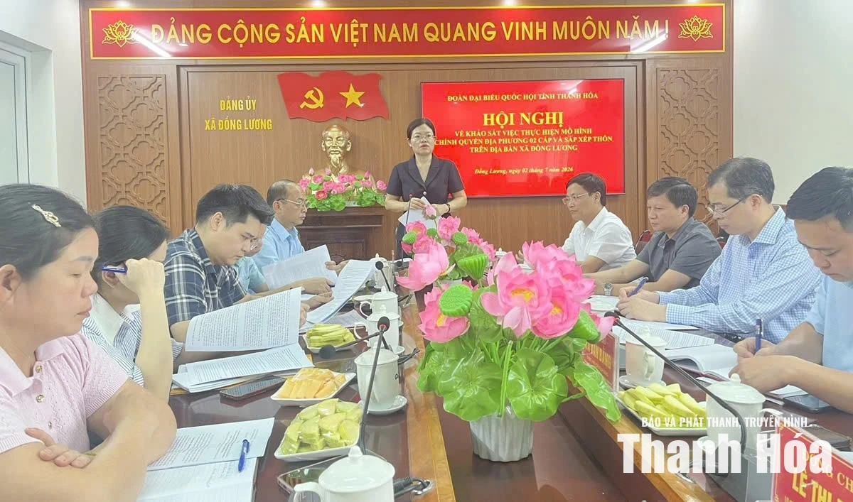 Khảo sát việc thực hiện mô hình chính quyền địa phương 2 cấp và sắp xếp thôn tại xã Đồng Lương