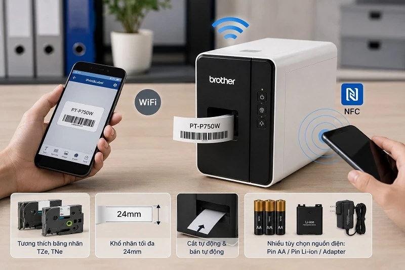 Review top 5 máy in nhãn Brother bán chạy nhất giá từ 3 đến 12 triệu