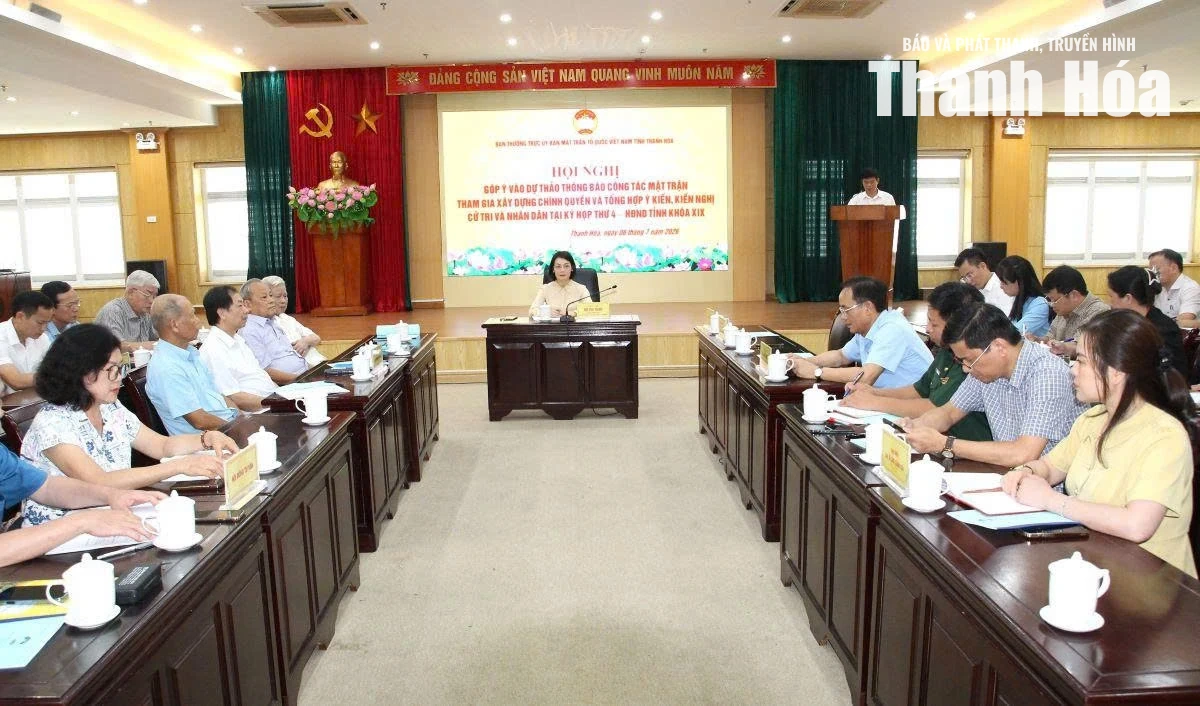 Góp ý vào dự thảo Thông báo công tác Mặt trận tham gia xây dựng chính quyền